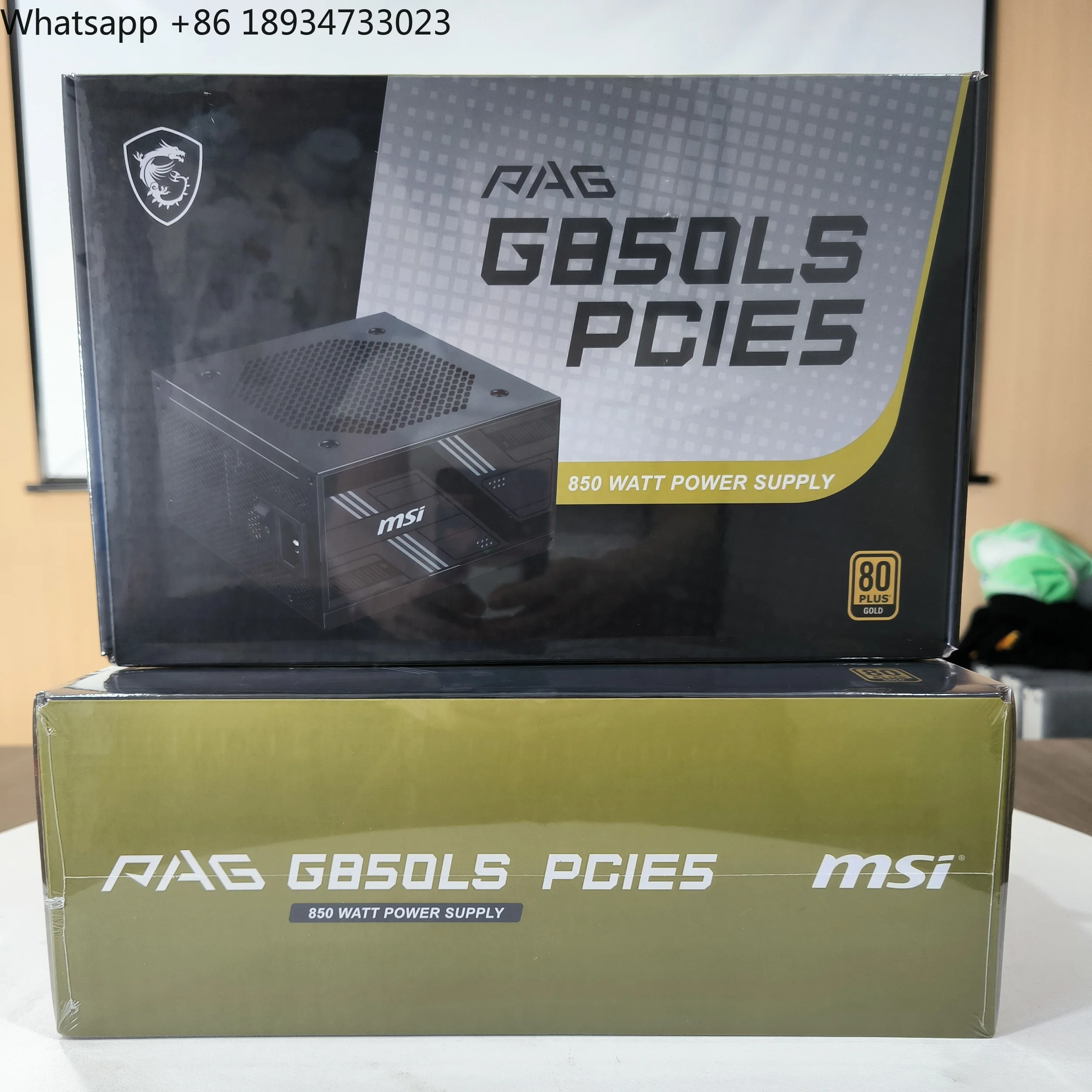 New  PAG G850LS PCIE5 80+Gold Full Modular Power Supply 850W Desktop with Native 12V-2x6 Cable for RTX40/50 GPU Gaming PC PSU