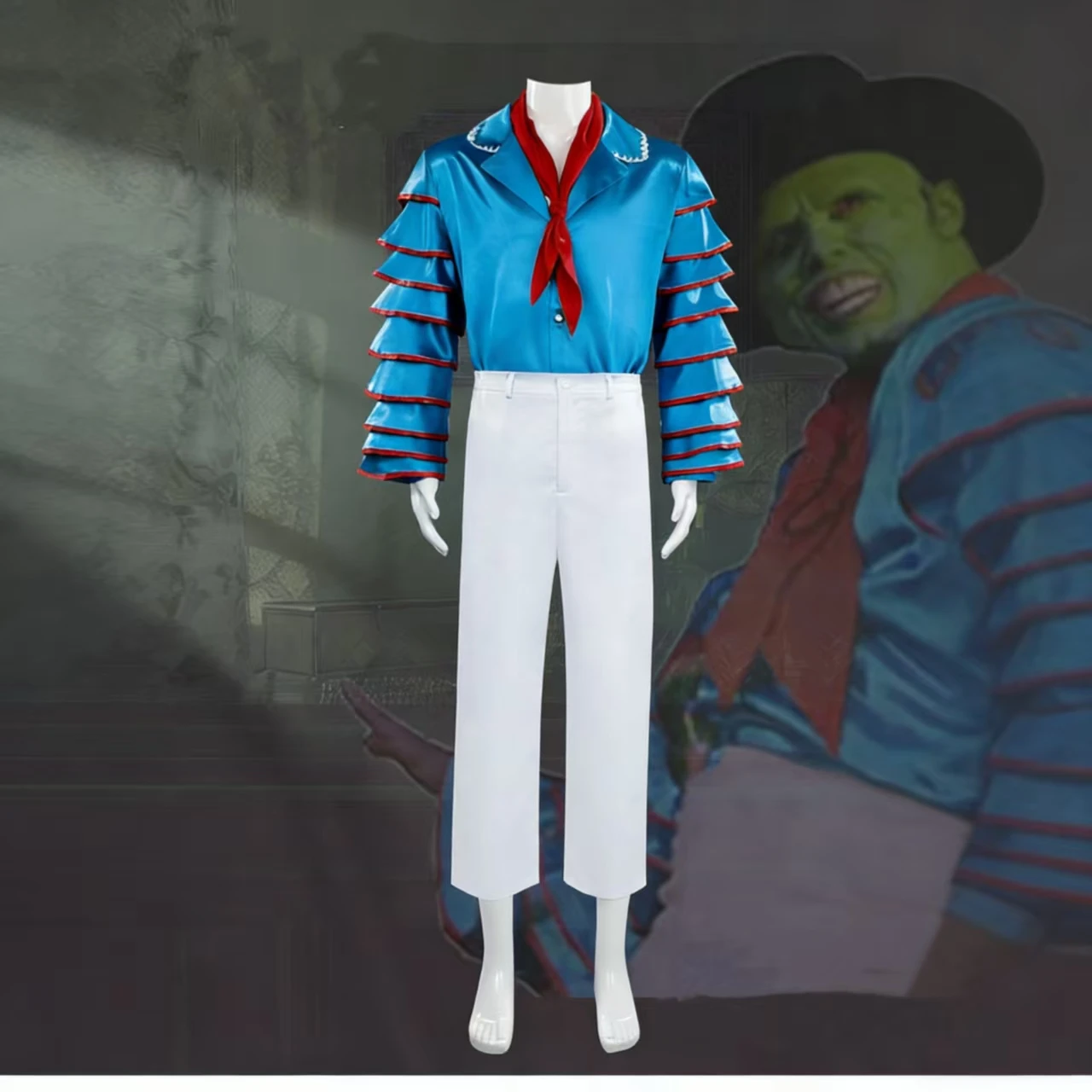 

The Mask Stanley Cosplay Costume Full Set Halloween Party Outfit Adult Men Cosplay Fancy Dress Stage Performance Clothing Suit