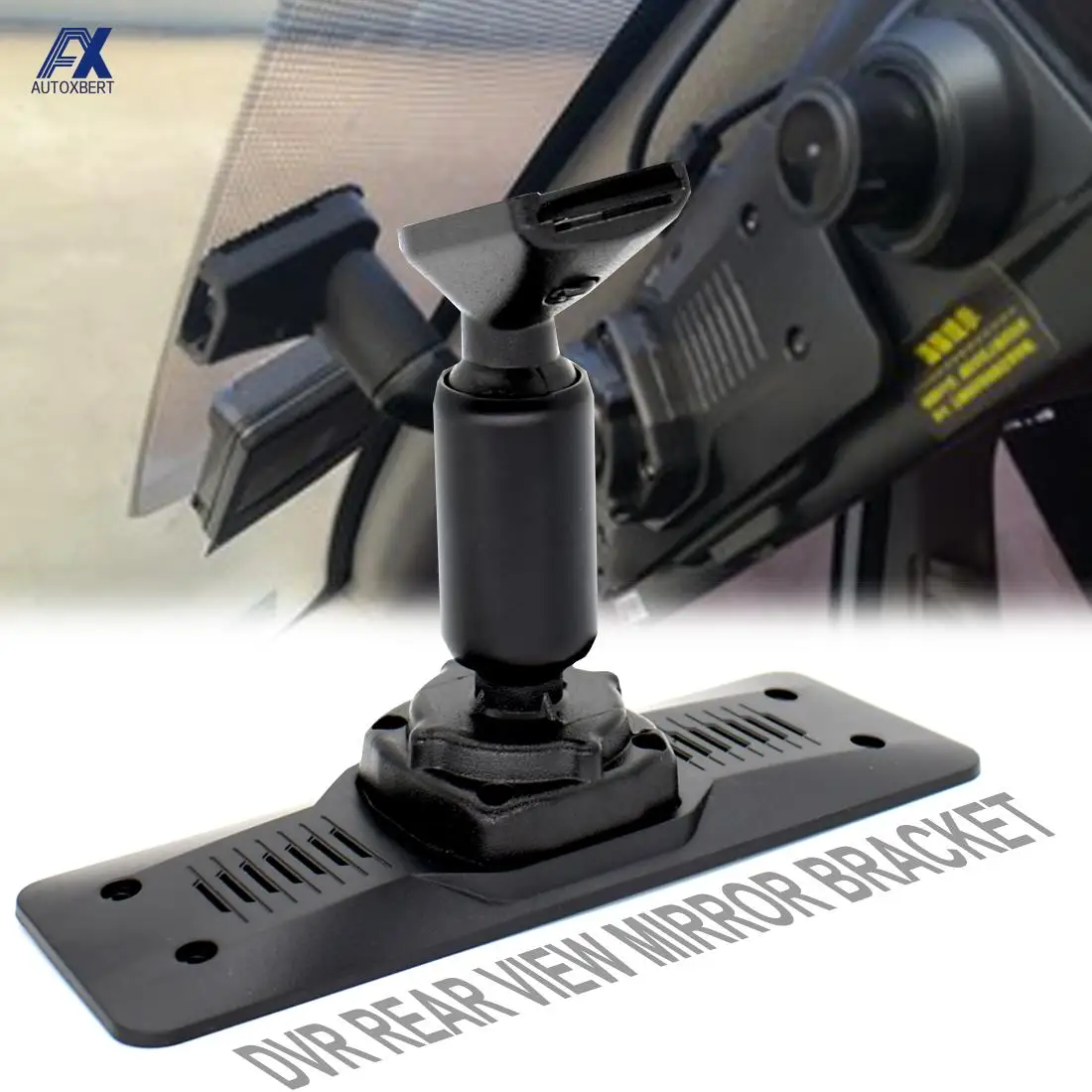 Car Driving Recorder Holder GPS Video DVR Mirror View Mount Rearview Back Plate Panel & Bracket Auto Dash Cam Accessories