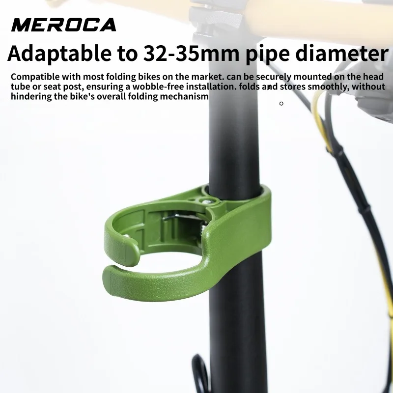 MEROCA Bicycle cup holder For Brompton Dahan Quick Release Folding Bike Bottle Cage Coffee Bubble Tea pink portable cup holder - view 3