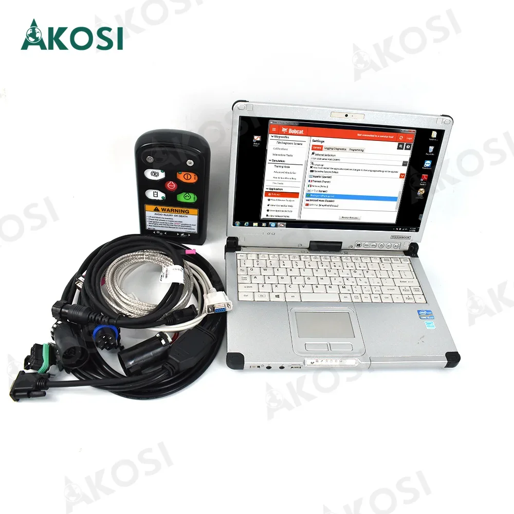 

For Bobcat Service Analyzer Bobcat diagnostic tool (RST) Service tool harness Remote Start Tool+CFC2 laptop