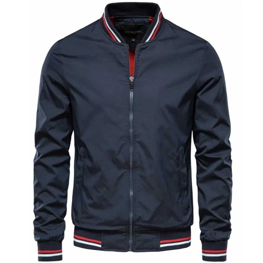 Blouson aviateur coupe-vent à fermeture éclair pour hommes, blouson de baseball, décontracté, résistant, document, mode automne, haute qualité