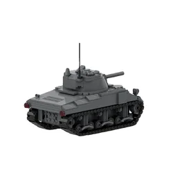 WW2 M4 Sherman Tanks Armored Vehicle Military Series Bricks Building Blocks Educational Children Toys Assemble Toys Adults Gifts