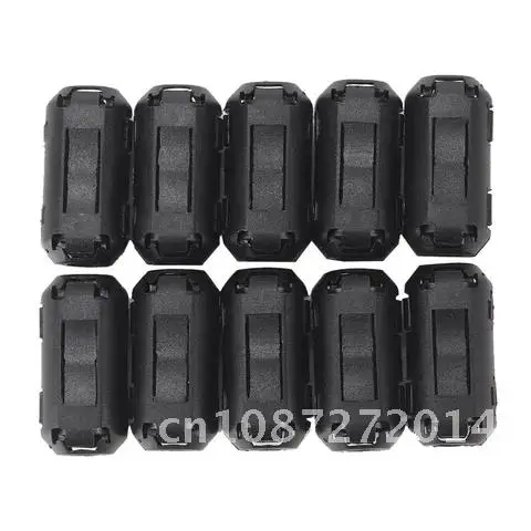 

10Pcs Mini Black Clip Ferrite Core Filter EMI RFI Noise Shielding Interference Avoiding Removable Filters Ferrite Core 0J9