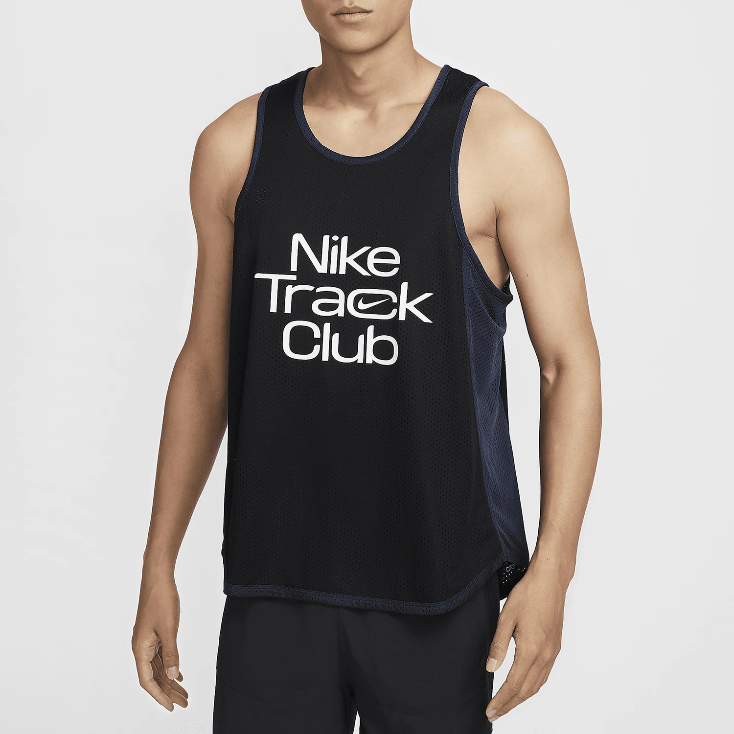 Chaleco deportivo de doble cara para correr Dri FIT genuino de Nike para hombre FN3985-010