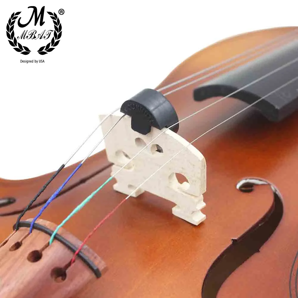 M MBAT 1pcs Rubber Cello Violin Mute Silencer Practice Fiddle Decrease the Volume Accessories Tools Not Disturb Others to Rest