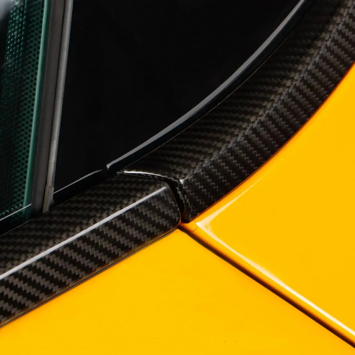 اكسسوارات السيارات الجانب الباب مزورة الكربون قطاع الكربون نافذة الكسوة ل GR Supra A90 A91 MK5 نافذة تزيين قطاع الكسوة #3