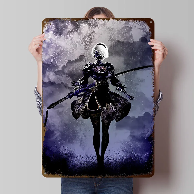 Soul of the Android Metal Poster Custom Wall Art Retro Vintage Tinplate Signs for Office Decoration Gaming Room Accessories Home