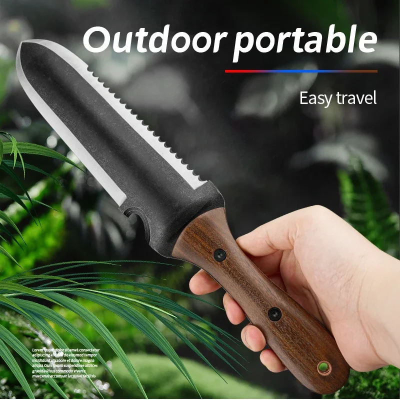 

Garden shovel, outdoor gardening shovel, cutting saw, portable and multifunctional mud digging knife, high-end camping tool thic