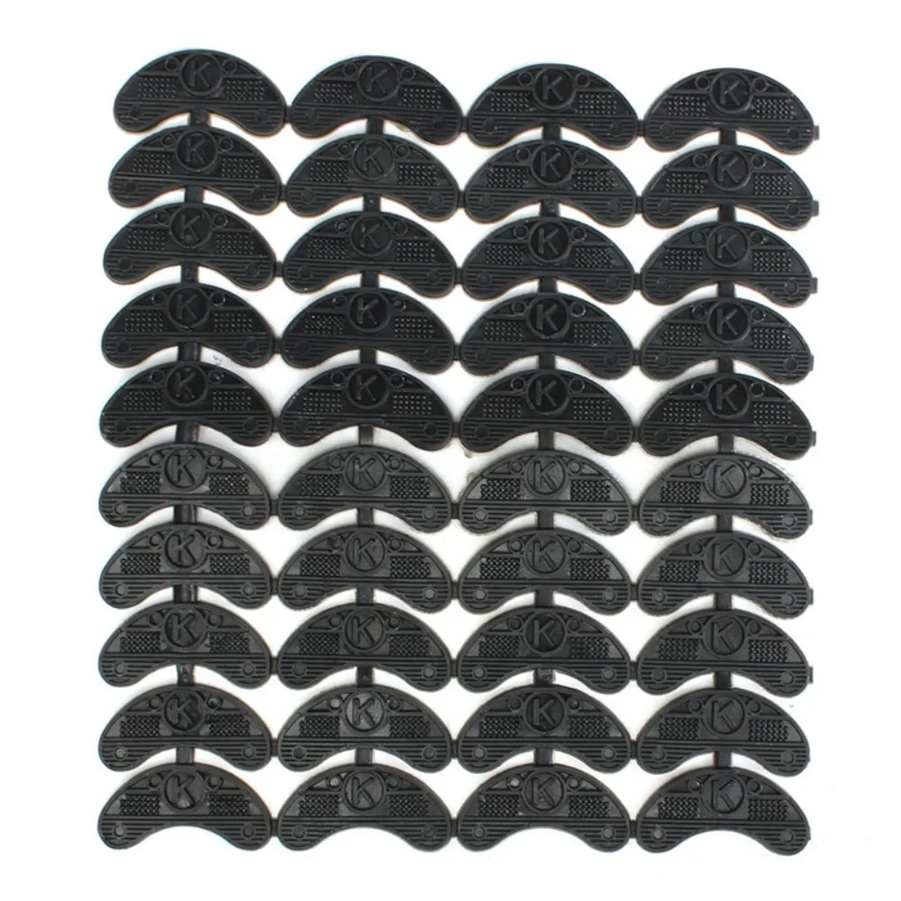 

40PCS High Quality Rubber Heel Plates DIY Anti-skid Shoe Repair Pads Wear-resistant Replacement Shoe Heel Taps