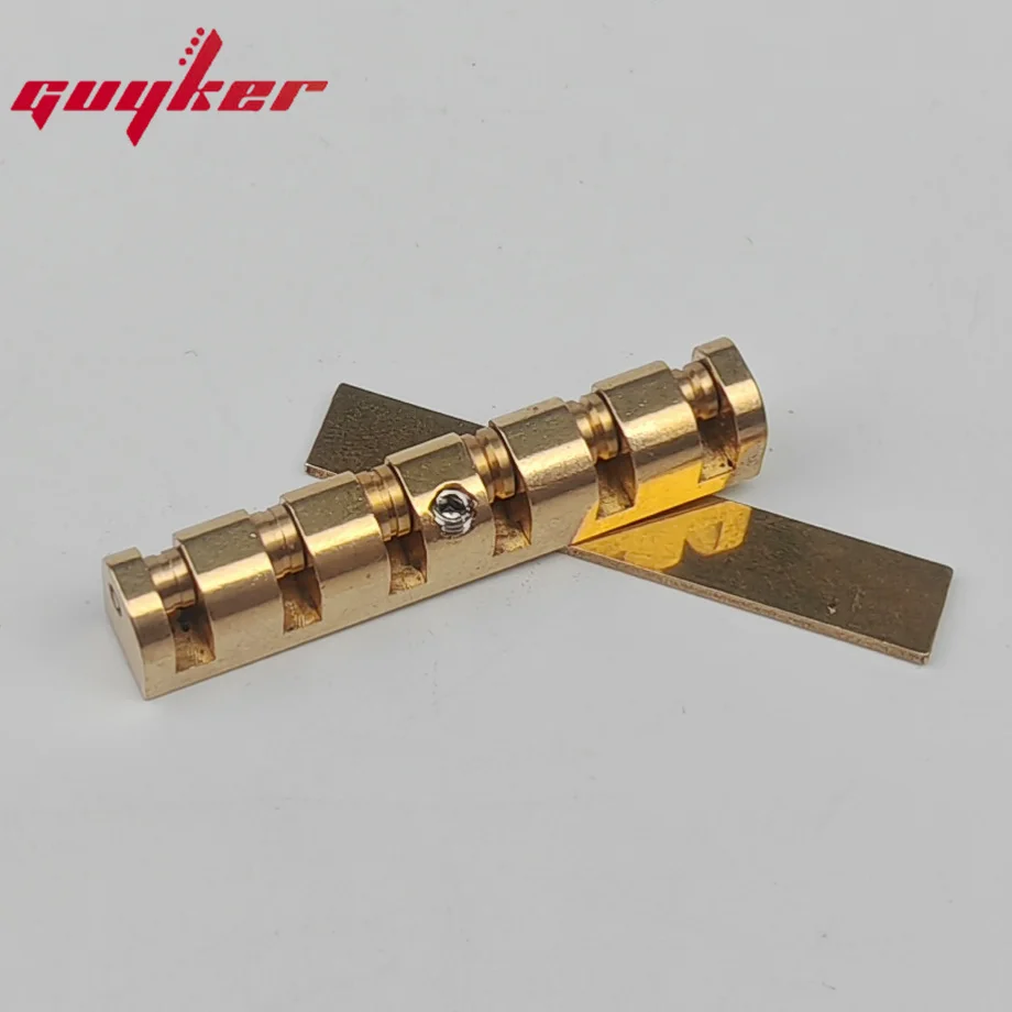 Height Adjustable 43mm Brass Roller Guitar Nut Replacement for Les Paul LP SG Style Electric Guitars