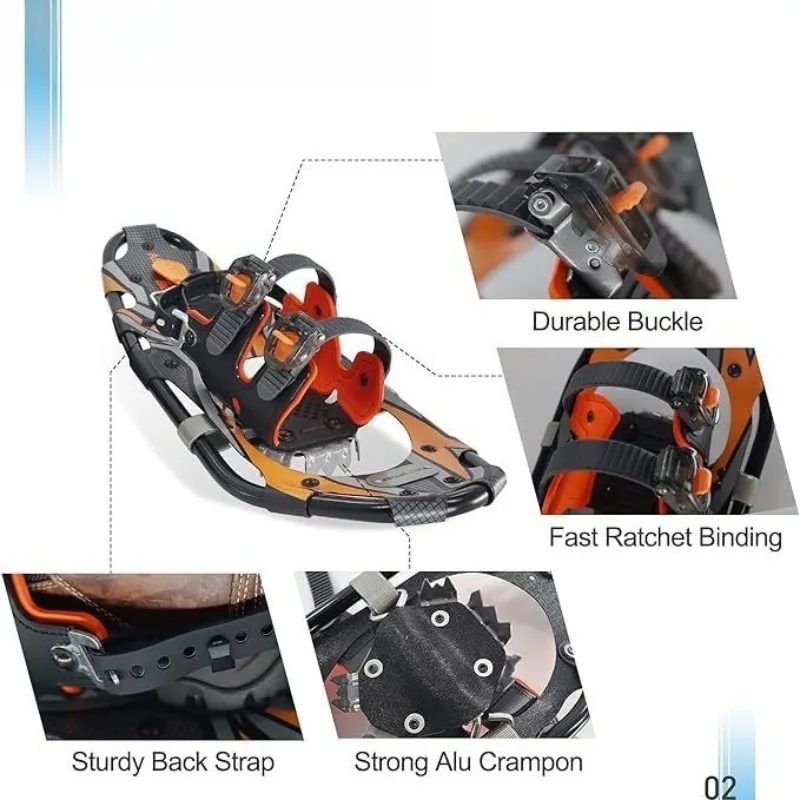 G2 outdoor snow pedal, aluminum alloy adjustable non-slip shoe cover, snow mountain climbing snow equipment