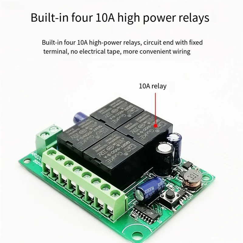 

A10R 4CH Tuya Smart Switch 220V WIFI модуль дистанционного управления 110V приемник 10A умное реле для Alexa Google Home Light Switch