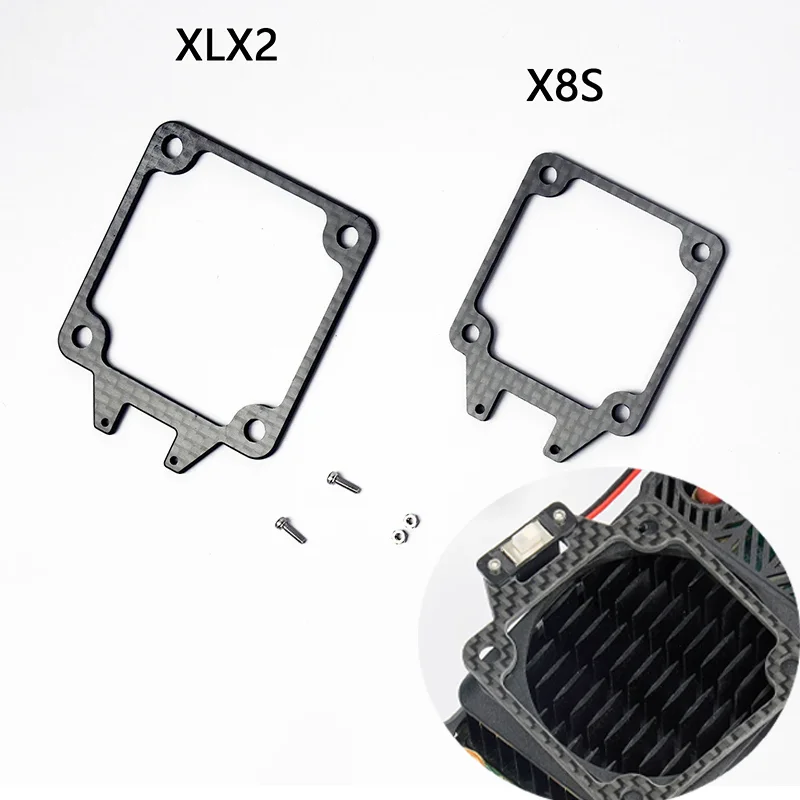 X8S XLX2 Carbon Fiber switch Mounting Bracket Car for 1/8 ARRMA MOJAVE KRATON TYPHON OUTCAST NOTORIOUS Truck Car
