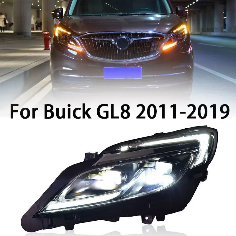 

Лампы головного света для Opel Buick GL8, лампы головного света 2011-2019, фары GL8 DRL, сигнал поворота, фары дальнего света, линзы проектора Angel Eye