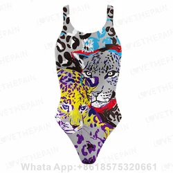 Love The Pain 2023 Women's Swimsuit Bodysuit Summer Sport Training Swimwear Backless One Piece Monokini Beach Bathing Suit