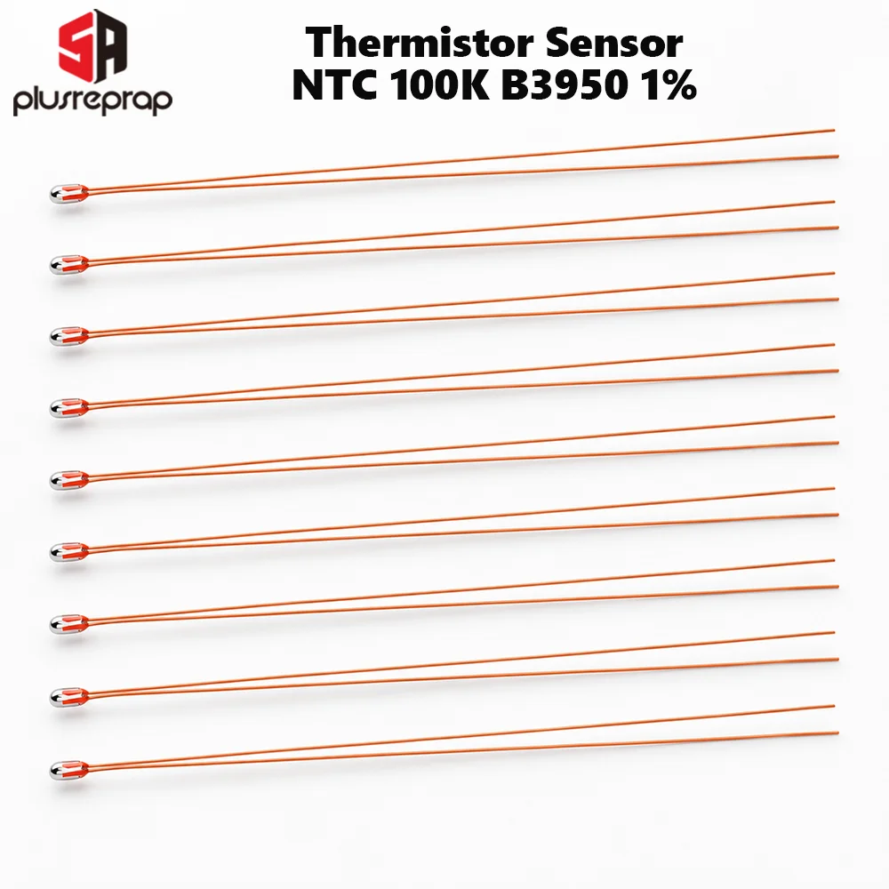 100K Ohm NTC Thermistors 3950 for 3D Printer Reprap Mend Wholesale High Precision Temperature Sensing Components