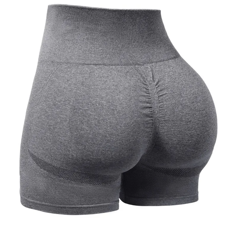 سلس اليوغا السراويل النساء محبوك بنطال رهيف عالية المرونة الصالة الرياضية تجريب الجري السراويل مثير الورك رفع ثلاث نقاط السراويل #3