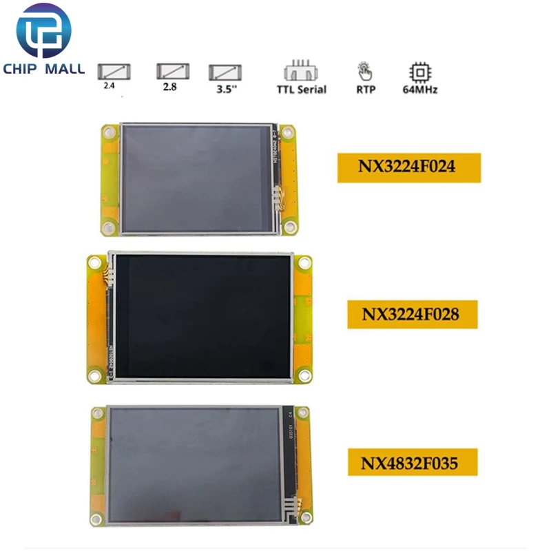 NX3224F024 NX3224F028 NX4832F035 Nextion Discovery Series HMI Resistive Touch Display Module New Stock