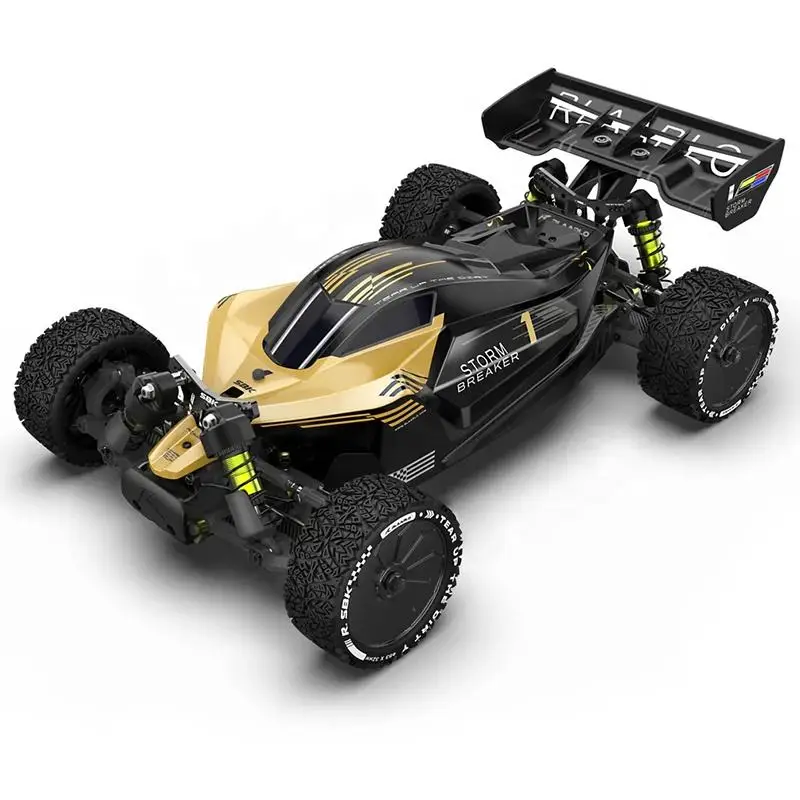 1/10 Brushless Carbon Fiber RC Off Road Buggy, 80km/H 4WD Waterproof Gyro Long Distance Remote Hobby Racing Vehicle RTR view 3