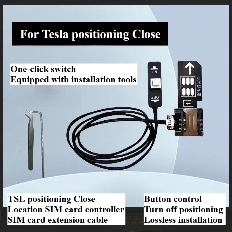 

Closing Device Positioning for Tesla Positioning GPS Switch, for Tesla WL4 External SIM Extension Cable Positioning Close