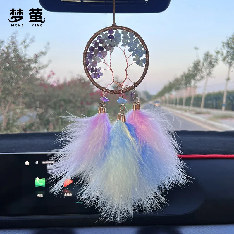 Dream Catcher Tree Of Life Girl Heart Dream Catcher Feather Ornaments Feathers Girls Bedroom Decoration Dreamcatcher