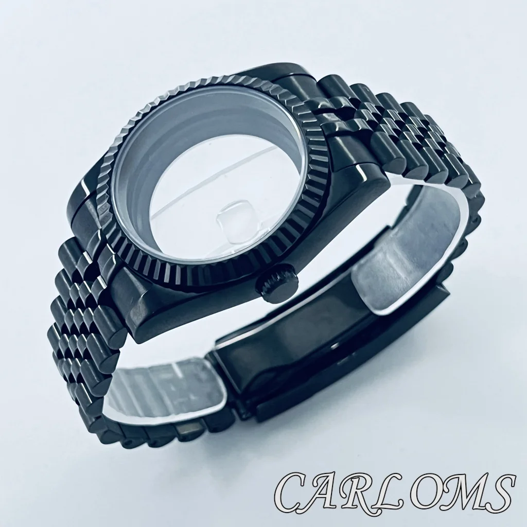 Top Watch Parts Black 36mm 40mm ETA 2824 PT5000 NH34 NH35 NH36 NH70 NH72 4R35 Watch Case With Sapphire Glass 10ATM Waterproof