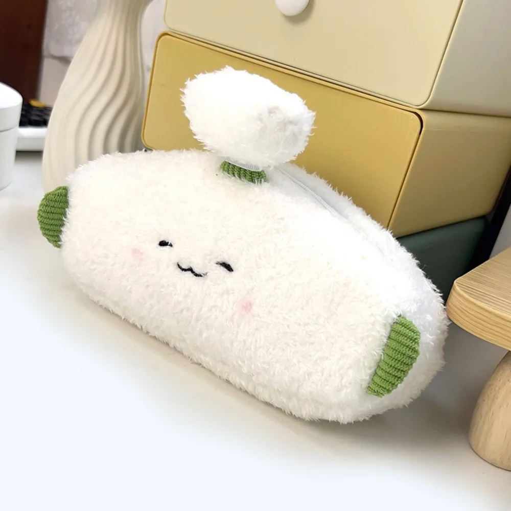 

Korean Style Broccoli Garlic Pen Bag Large Capacity Desktop Storage Vegetable Stationery Bag Ins Style Aesthetic