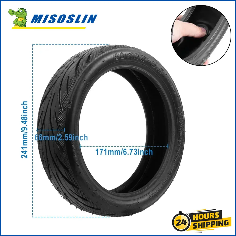 10 Inch 60/65-6.9 Vacuum Outer Tyre for Ninebot By Segway Max G2 G65 Electric Scooter Tubeless Tire Rear Jelly Tires Accessories