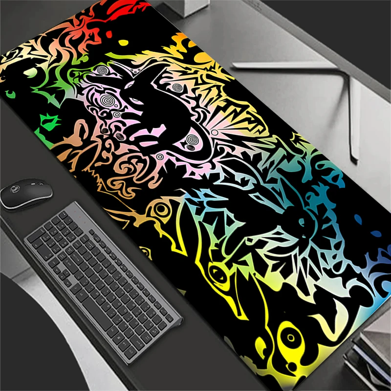 게임용 마우스 패드 P-Pokemons G-Gengar 대형 컴퓨터 마우스 패드 데스크 매트 PC 애니메이션 카펫 키보드 게이머 액세서리 테이블