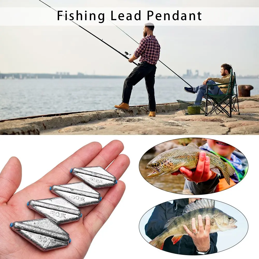 Multiple Choice Fishing Accessories Plastic Coated Fishing Lead Pendant Fishing Lead fall Fishing Tools Flat Shaped