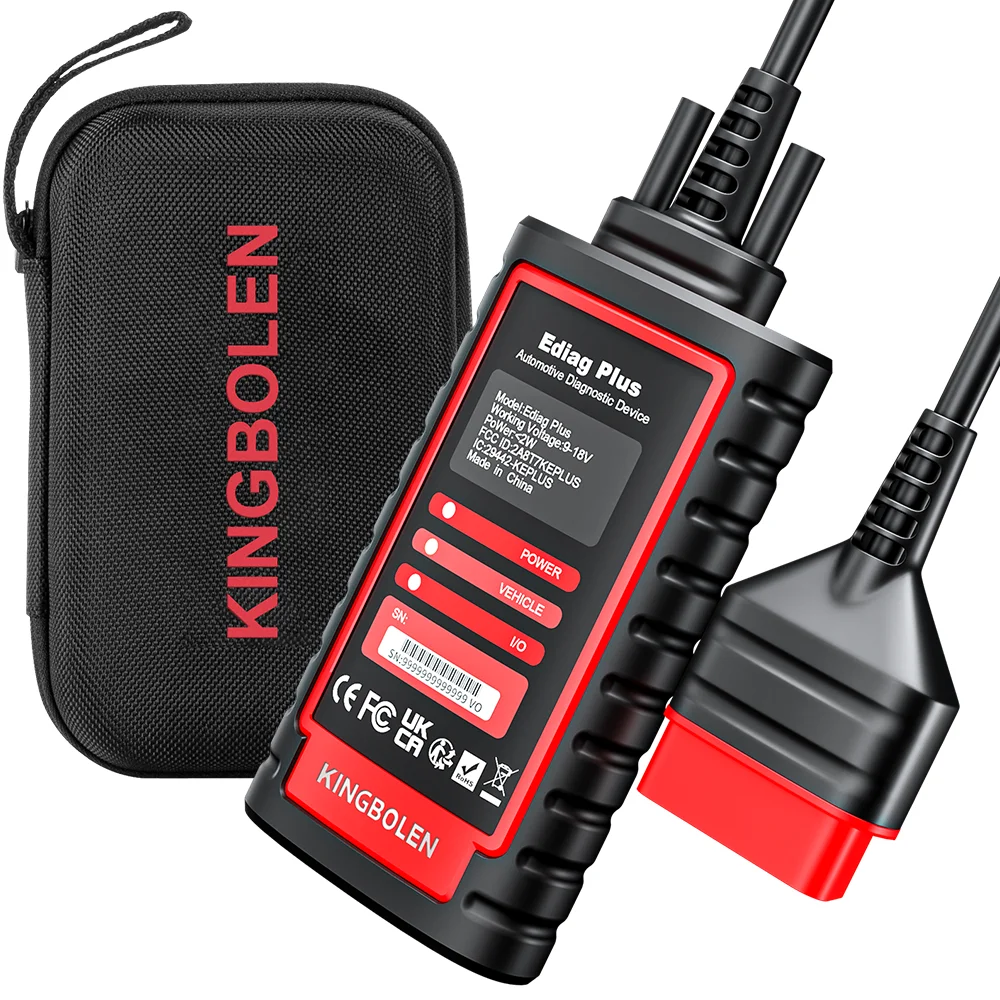 [Alle digitalen Seriennummern] KINGBOLEN Ediag Plus CAN FD Alle Systeme Steuergerätecodierung Aktiver Test 15 Resets Deutsches Auto Diagnosegerät TPMS FCA SGW Autoauth OBD Scanner