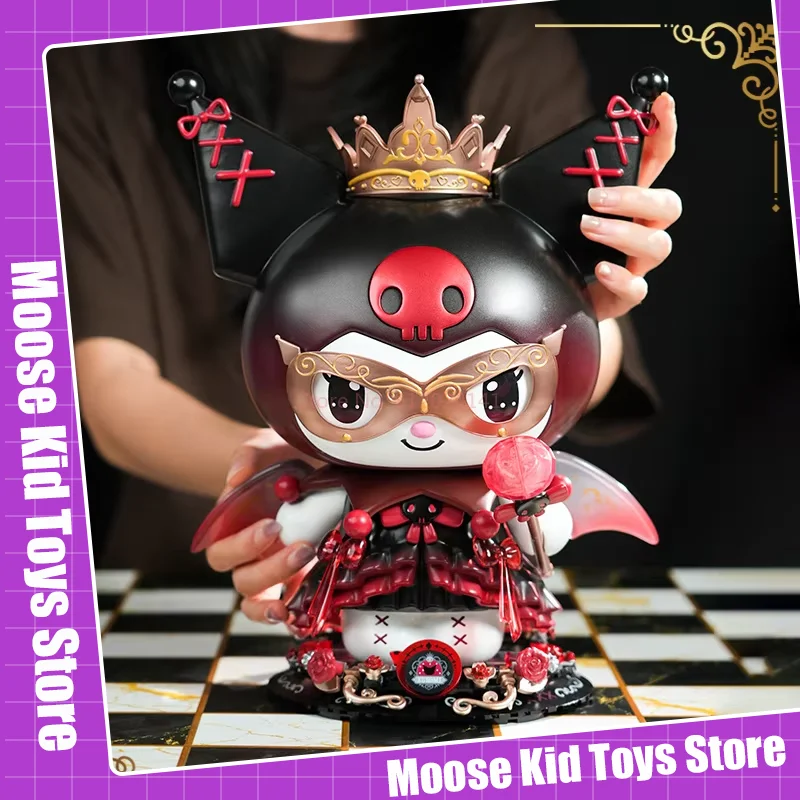 

Toptoy New Sanrio Dark Night Castle Assembly Toys Blind Box Figurines Anime Kuromi Doll Desktop Decor Ornaments Birthday Gifts