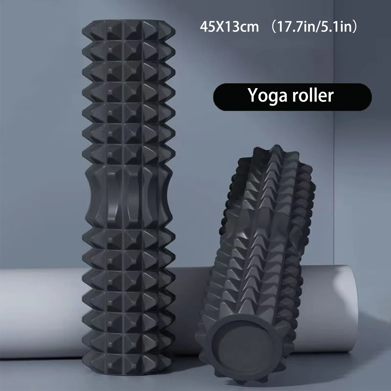 Crescent Solid Foam Axis 45*13cm Yoga Post Ideal for Fitness, Yoga, Pilates and Muscle Relaxation