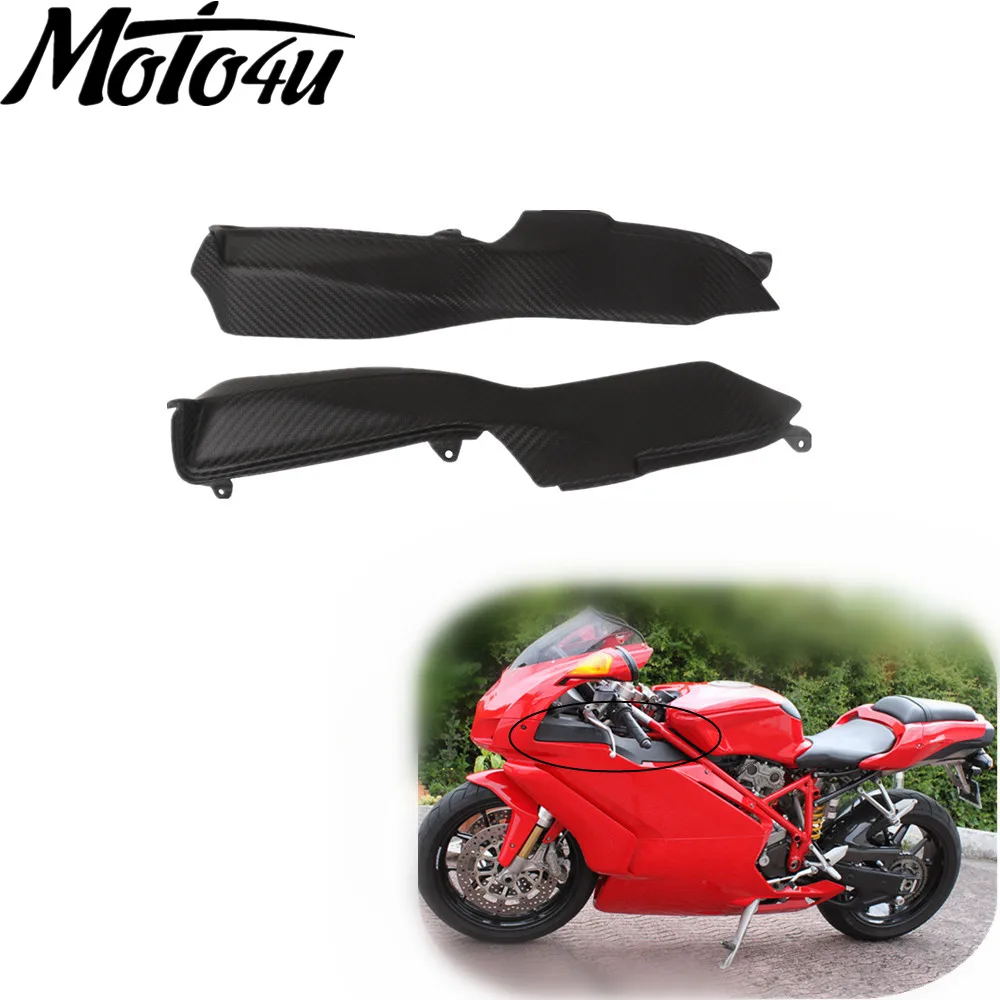 

For Ducati 749 749S 749R 999 999S 999R 2003 2004 2005 2006 Carbon Fiber Upper Front Dash Air Cover Fairing Air Vents Covers