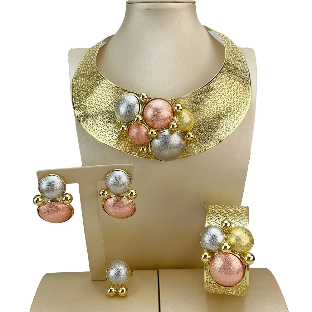 

EMMA Fashion 4PCS Luxury Waterdrop Brazilian Jewelry Sets For Women Wedding Party Dubai Bridal Jewelry Sets FHK20770