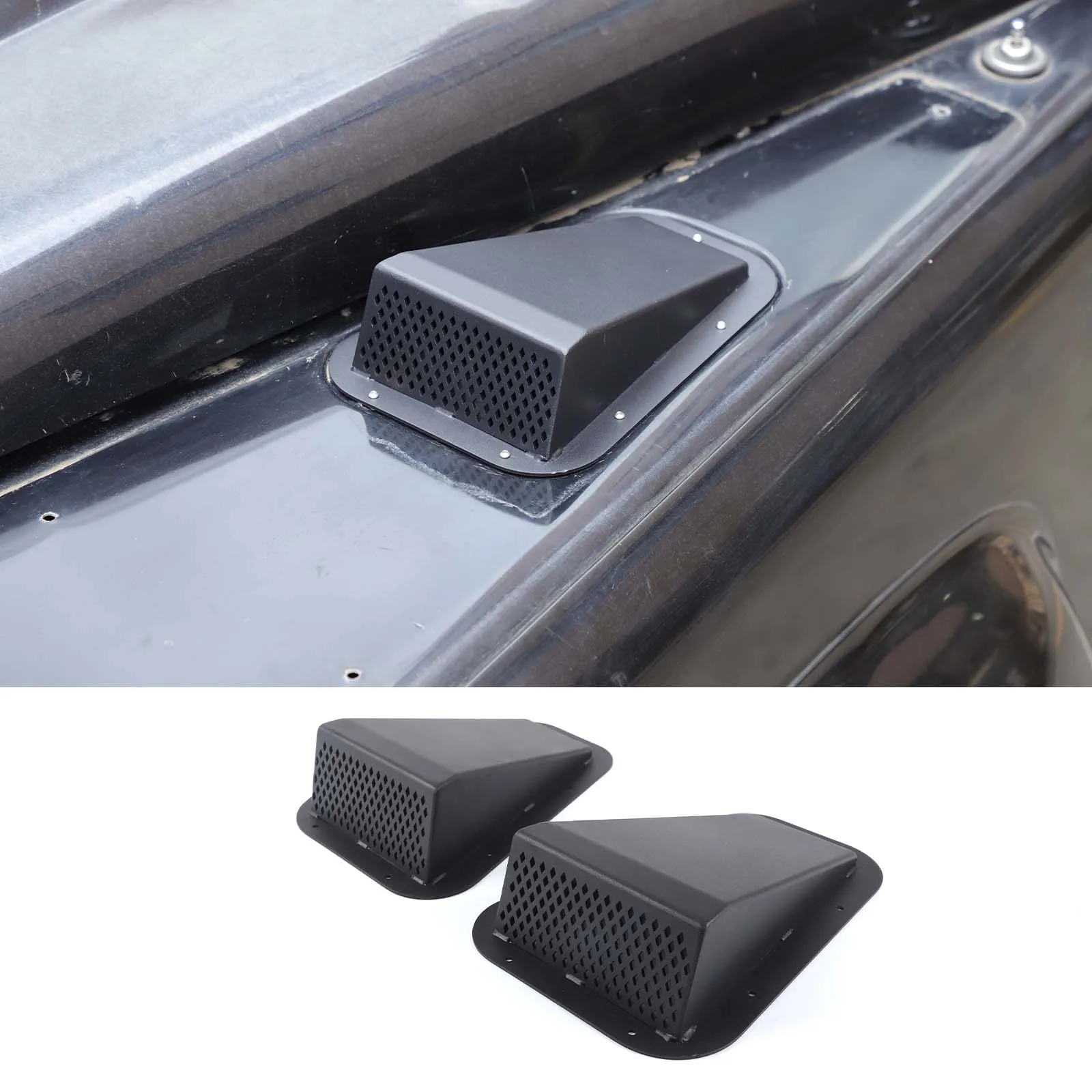 

Car Engine Hood Air Vent Cover Bonnet Vent Protective Cover Car Accessories For Land Rover Defender 90 110 130 L316 2004-2018