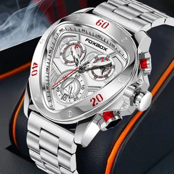 Lige Herren uhren Top Luxusmarke wasserdichte Sport Armbanduhr Chronograph Quarz Militär Edelstahl Relogio Masculino