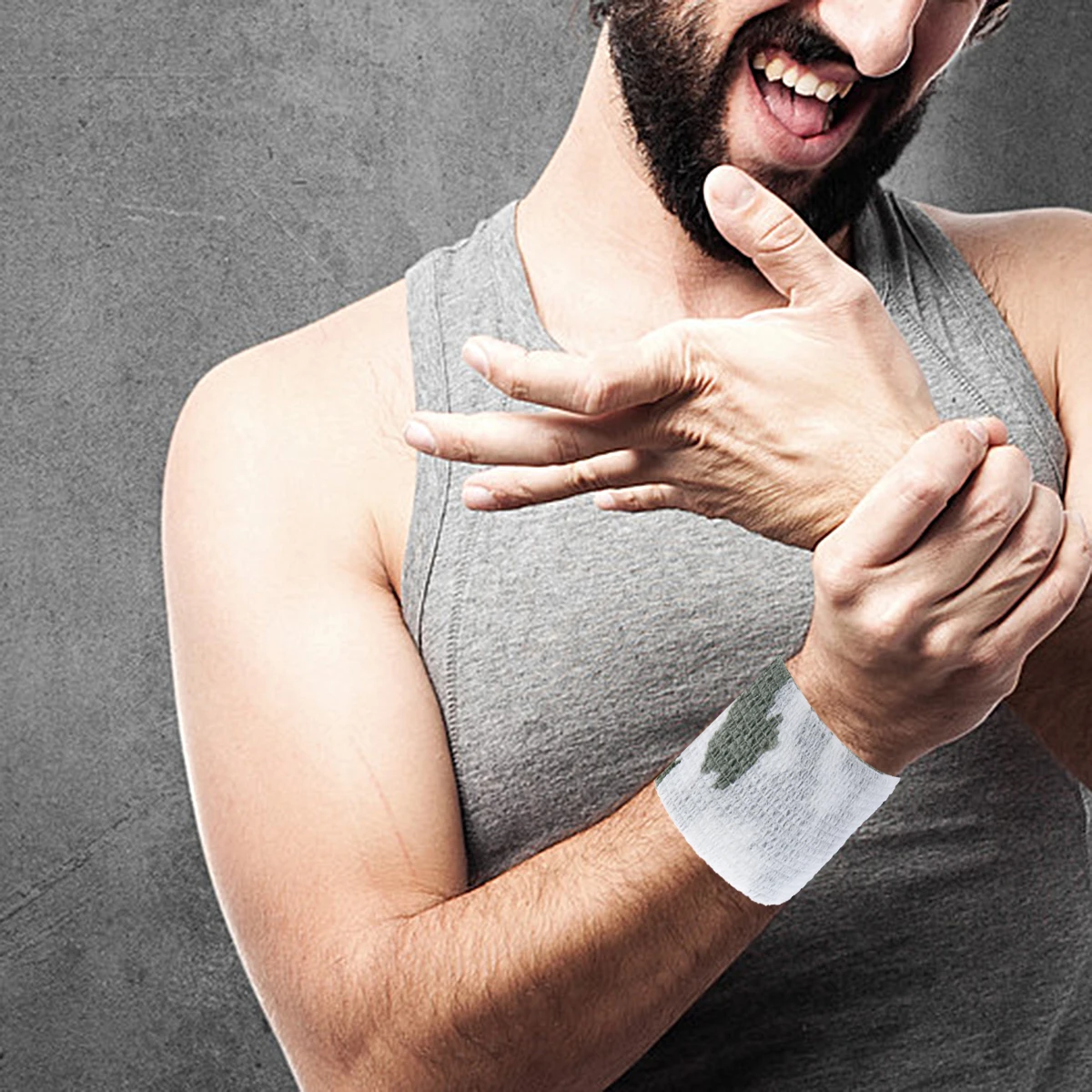 

Camouflage Bandage Home Elastic Wrap Bandages -to-size Waterproof Texture