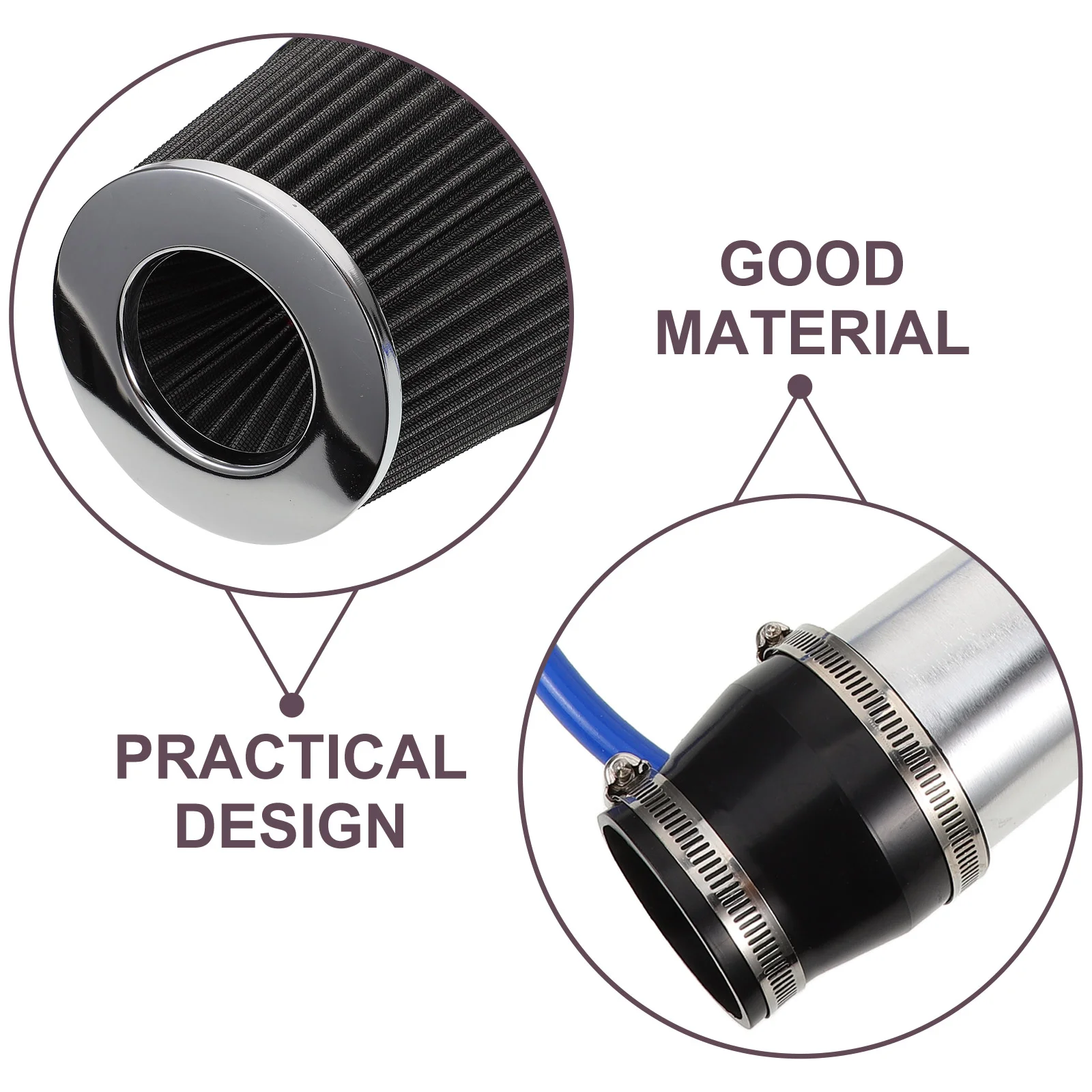 ชุดปรับเปลี่ยนรถท่อดูดอากาศเย็นท่อยานยนต์อลูมิเนียมสากลสําหรับ