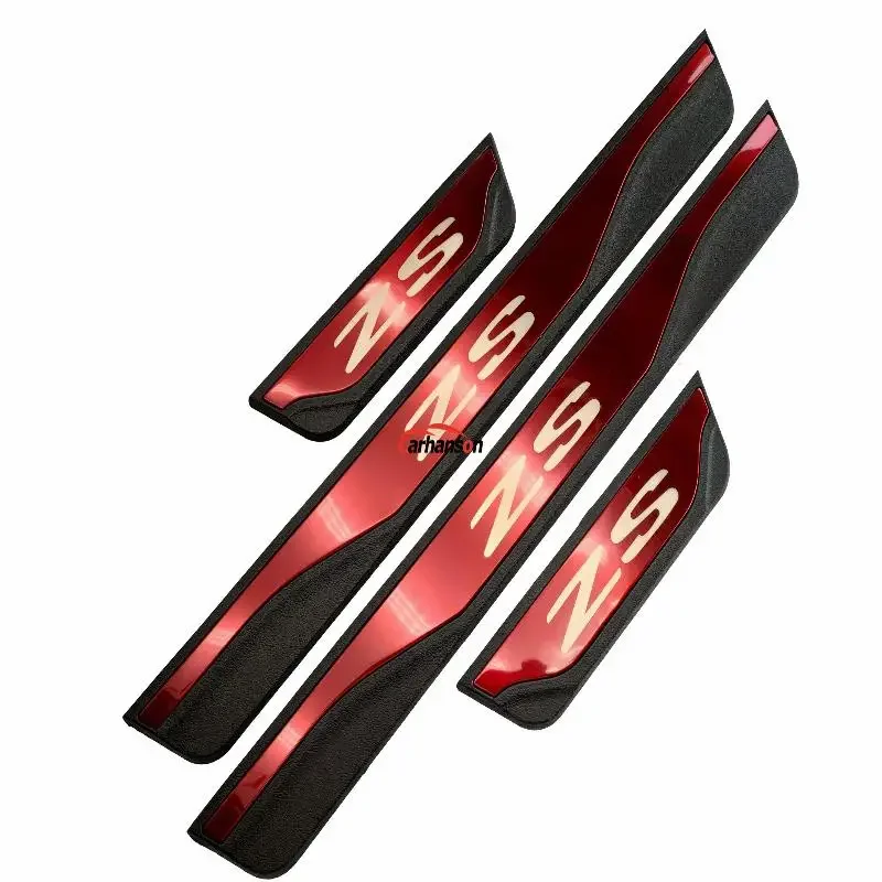 Car Door Sill Scuff Plate Trim For MG ZS EV EZS ZST 2016 2020 2021 Threshold Auto Protector Stickers Accessories 2022 2023 2024