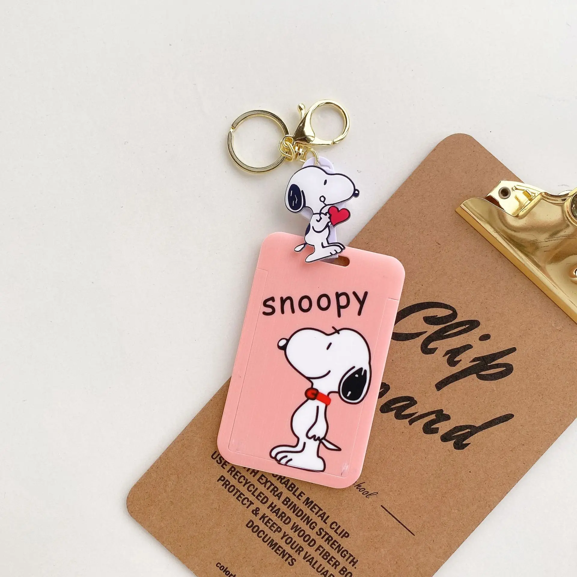 SNOOPY Charlie Schlüsselanhänger Anime Paar Taschenanhänger Herren Damen Schlüsselanhänger Zubehör Bus-ID-Türkartenhalter – Detail 10