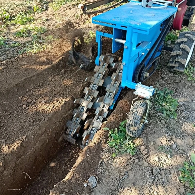 Factory Supply Hand Held Trench Digging Machine Chain Trencher Mini Trencher for Sale - view 4