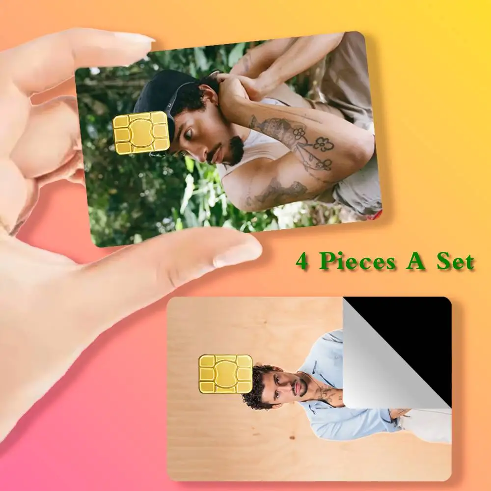 

B-Bad B-Bunny Card Stickers Cover Film Sticker for Debit Credit Bank Card Waterproof