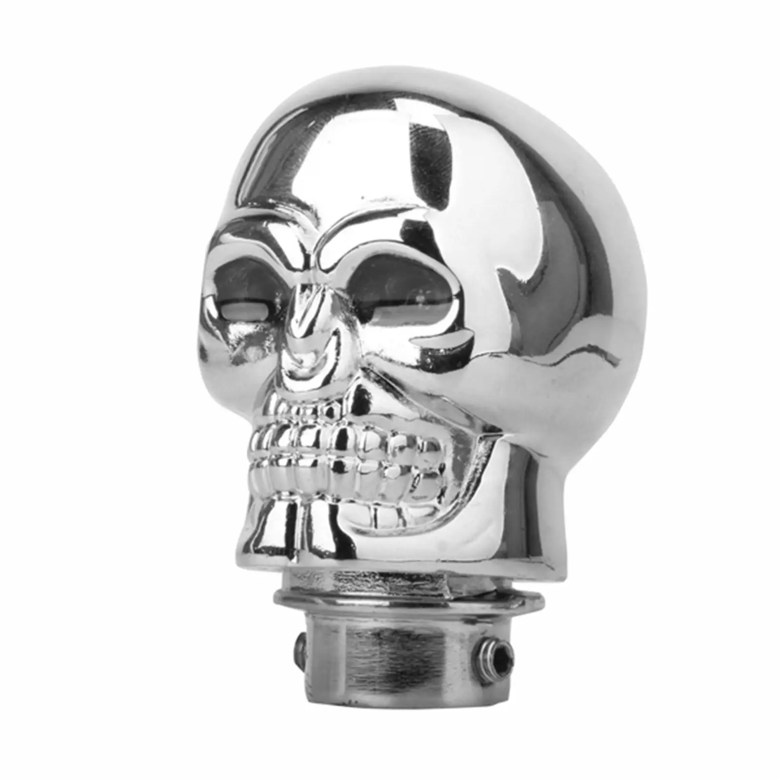 

Car Truck Manual Gear Shift Knob Chrome Skull with LED Gear Knob Cover for Auto Interior Decoration