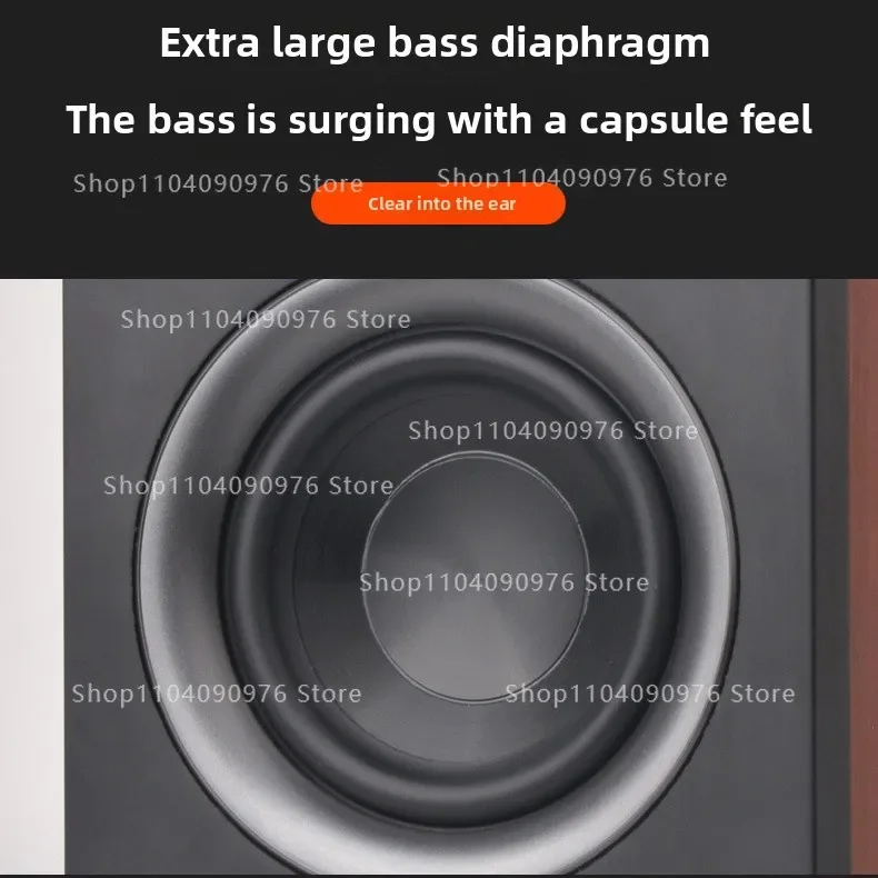 4 inch two-way frequency fever hifi passive bookshelf desktop speaker treble transparent clear bass deep DL40 DL50