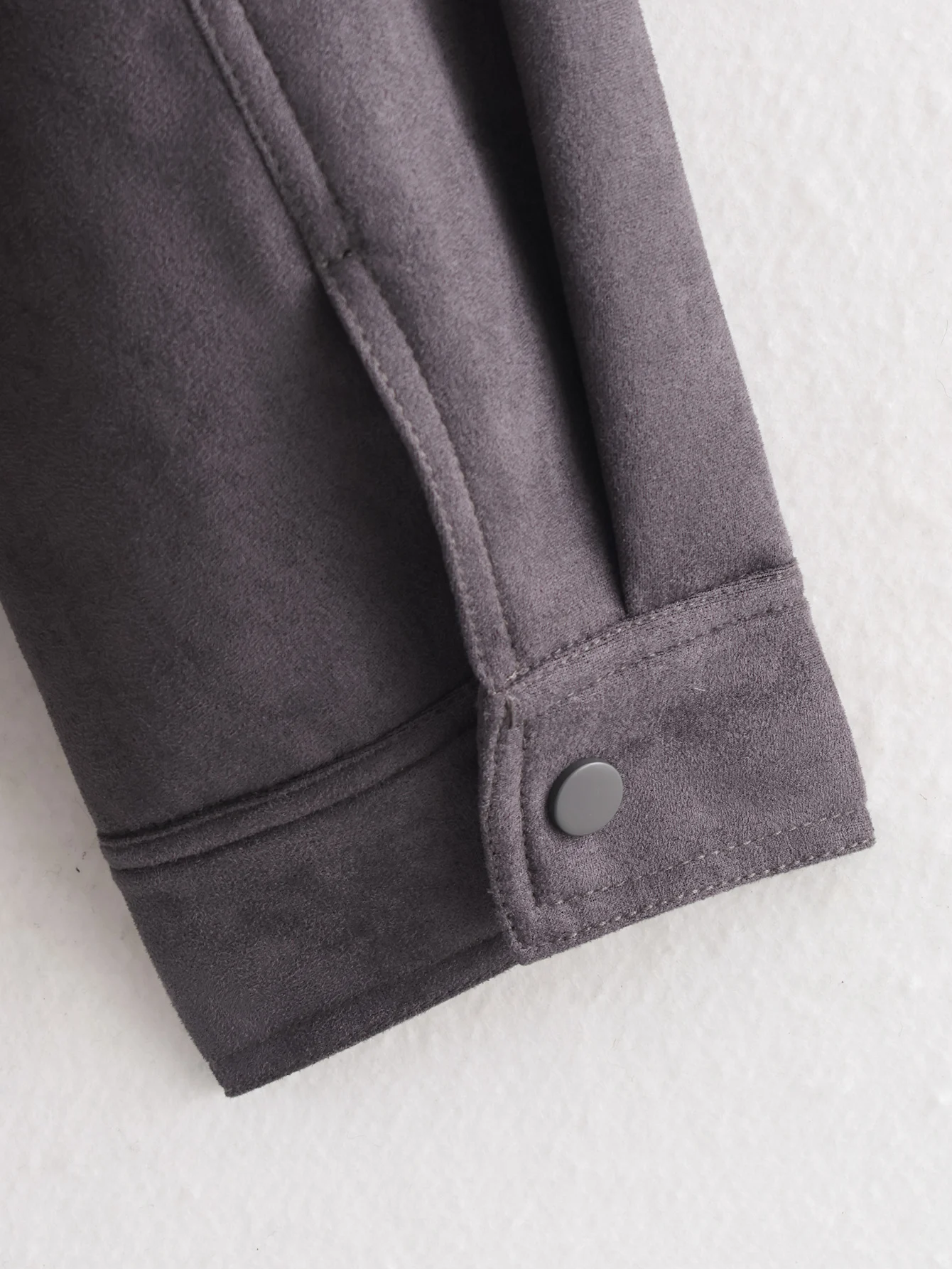 Women Suede Jacket Coat Autumn Winter Fashion Long Sleeve Zipper Loose Coat Female Retro Casual Jacket Streetwear With No Hood