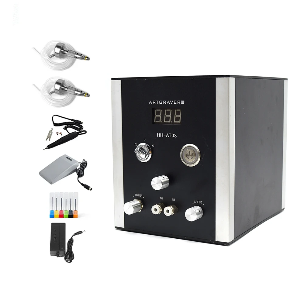 

HH-AT03 Jewelry Tools & Equipment Air-free DIY Pneumatic Engraver Multi-purpose Engraving Machine Por Engraver