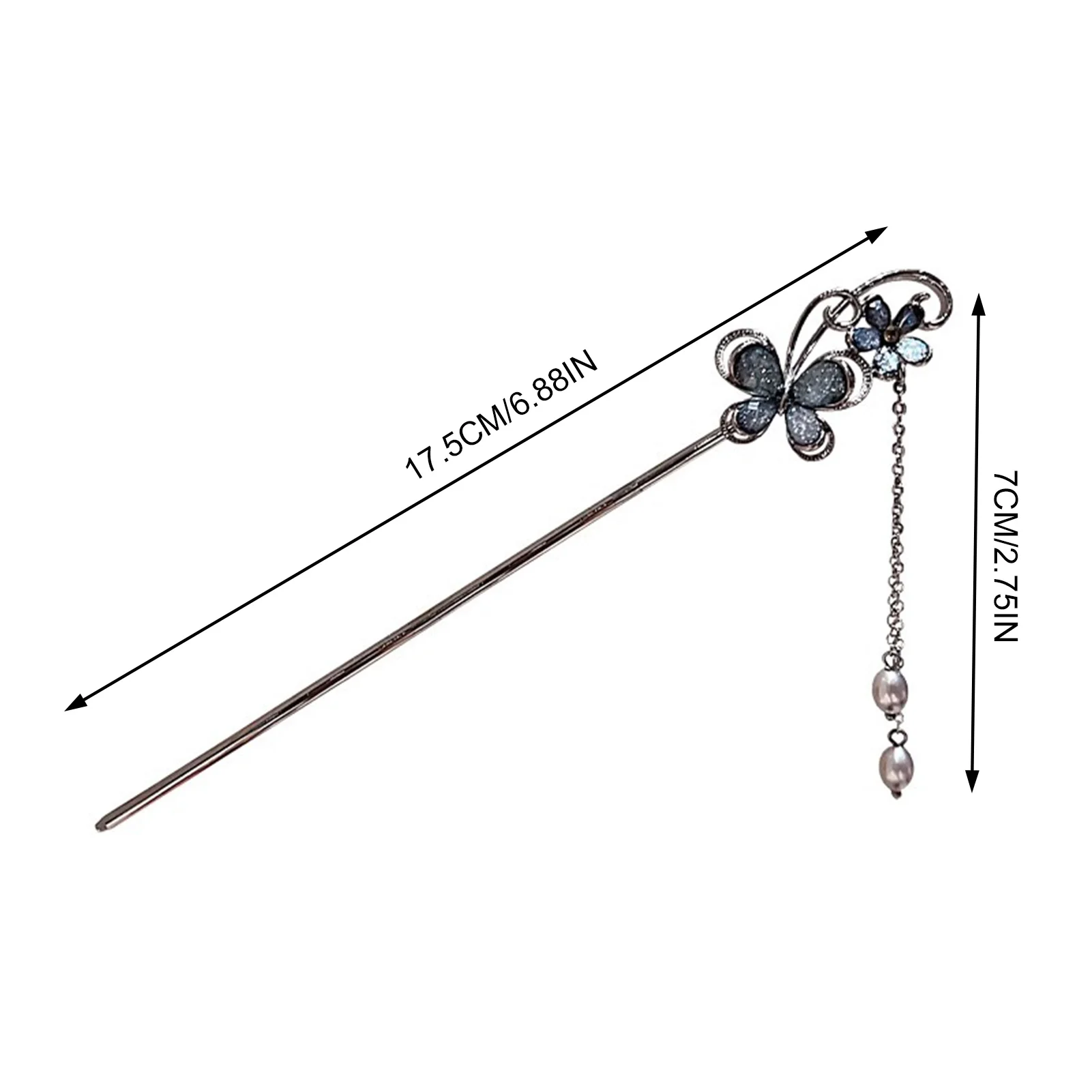 Butterfly Tassel Hairpin Hair Sticks Hairpin Forks for Women Girls Flower Hairpin Hair Clip Hanfu Headwear Hair Accessories view 6