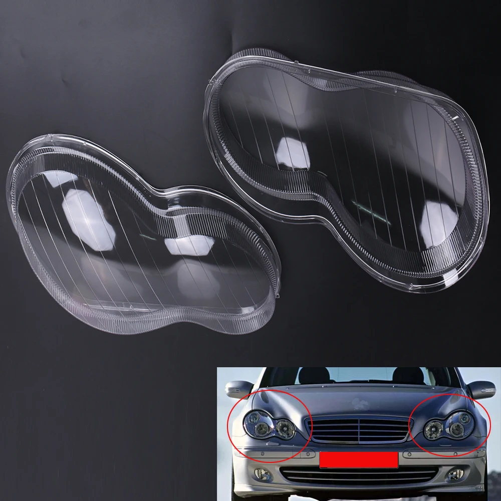 

Polycarbonate Car Headlight HeadLamp Len Lens Cover for Benz W203 C-Class 01-07 C230 C280 C350 C240 C320 2038203161 , 2038203261